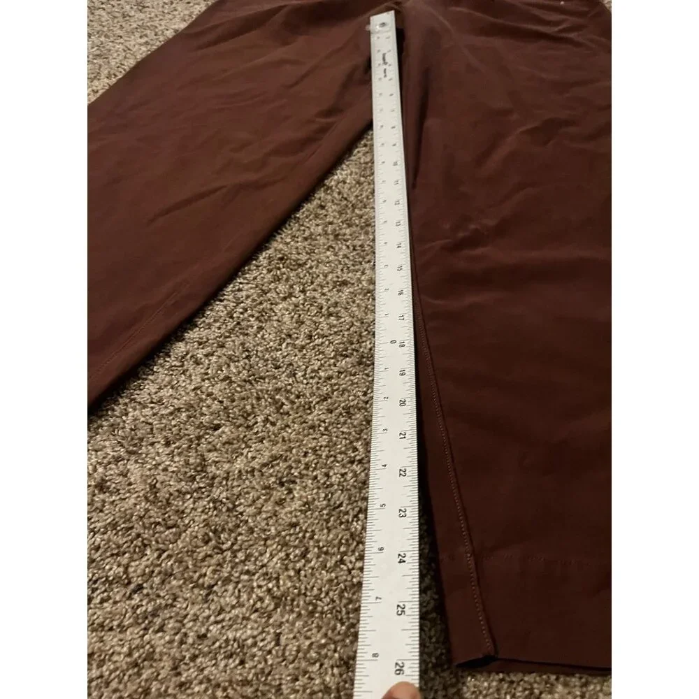 Lululemon Brown Capri wide leg work attire Pants (with marking) size 25